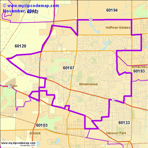 map of 60107