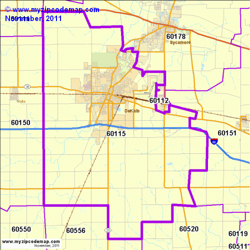 map of 60115