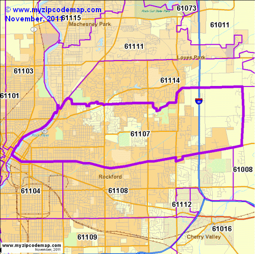 map of 61107