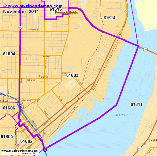map of 61603