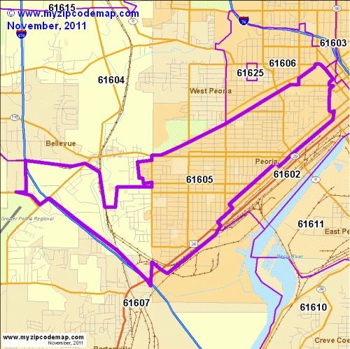 map of 61605