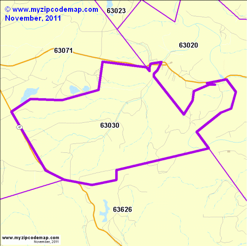 map of 63030