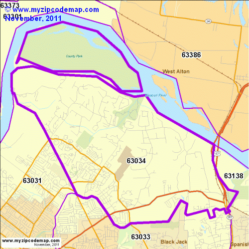 map of 63034