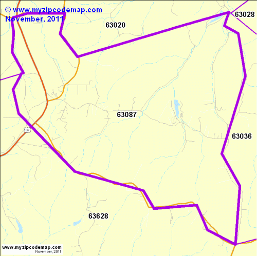 map of 63087