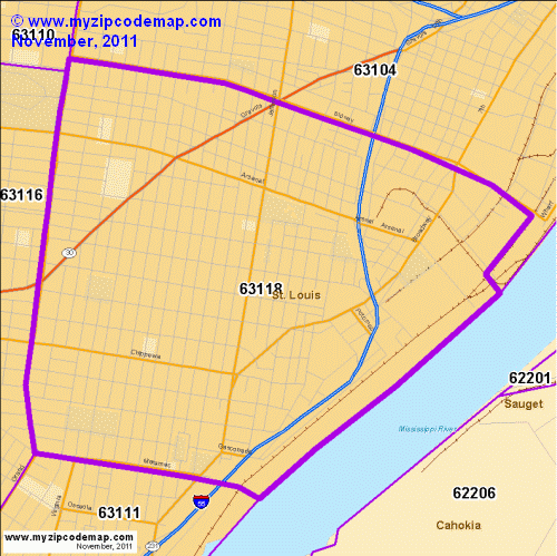 map of 63118