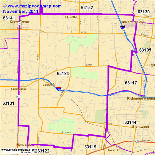 map of 63124