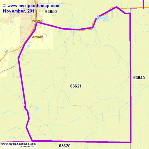 map of 63621
