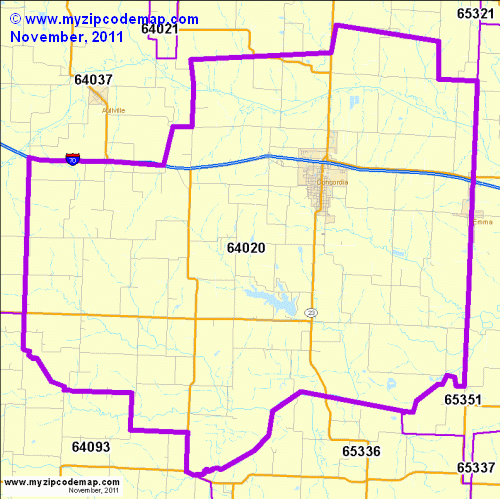 map of 64020