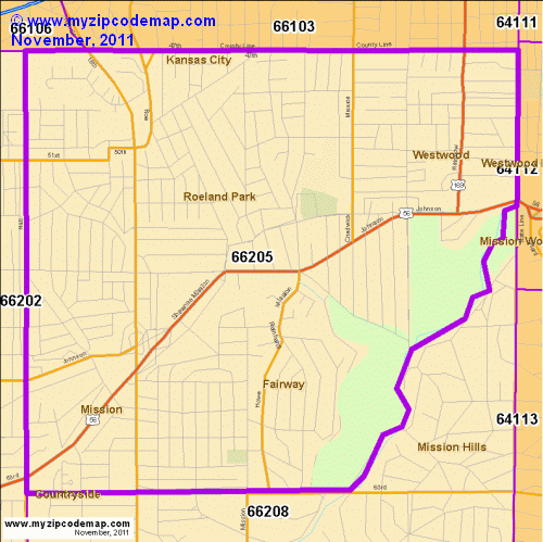 map of 66205