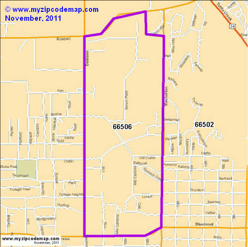 map of 66506