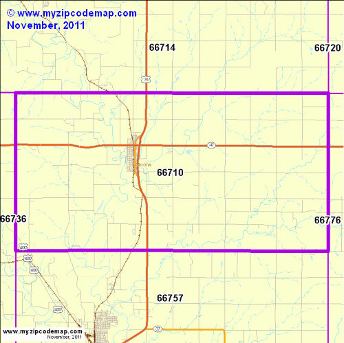 map of 66710