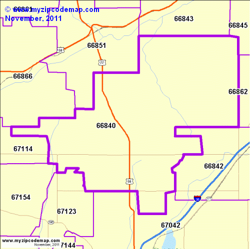 map of 66840