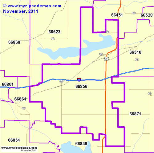 map of 66856