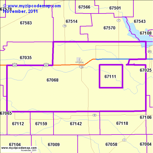map of 67068