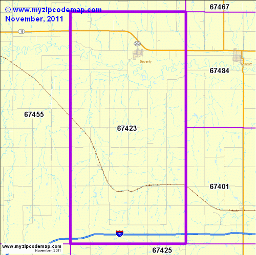 map of 67423