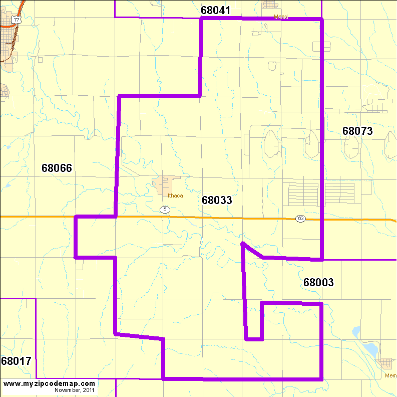 map of 68033