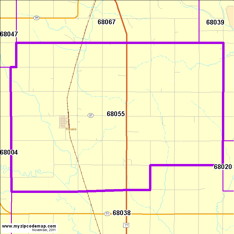 map of 68055