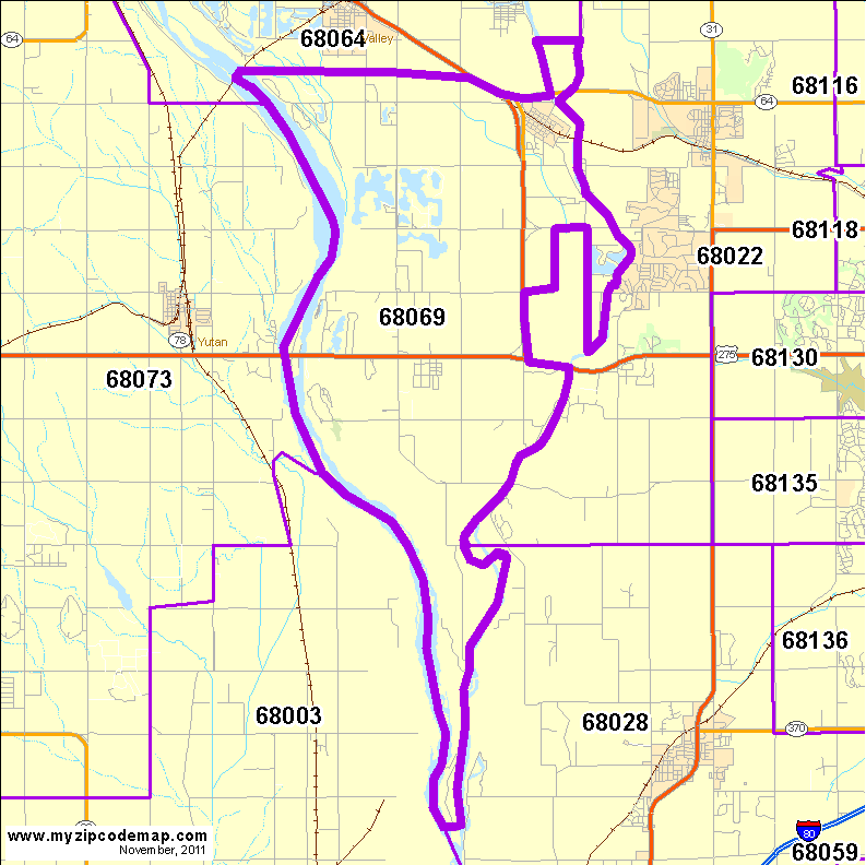 map of 68069