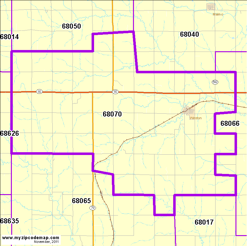 map of 68070