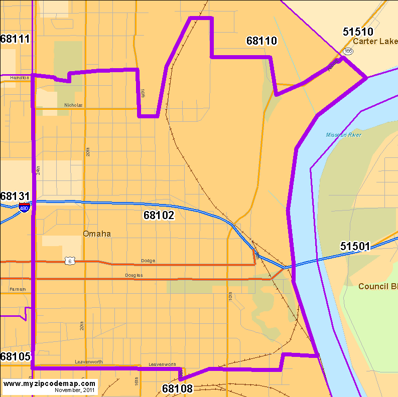 map of 68102