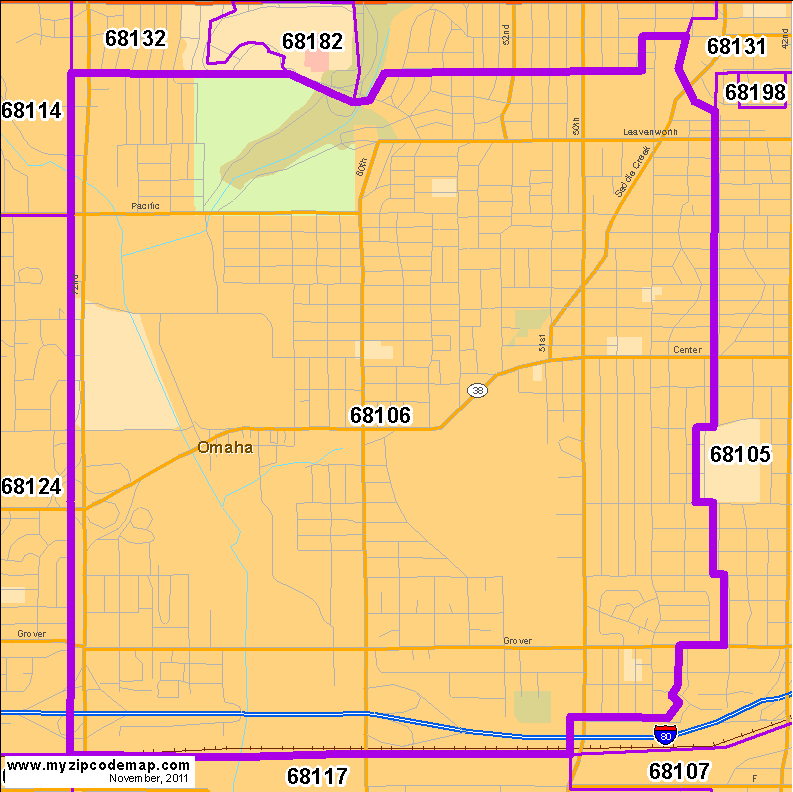 map of 68106