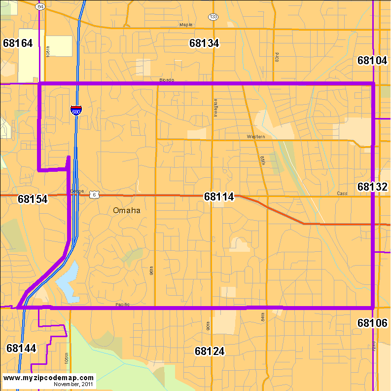 map of 68114