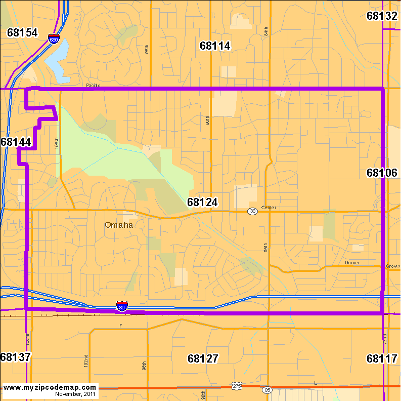 map of 68124