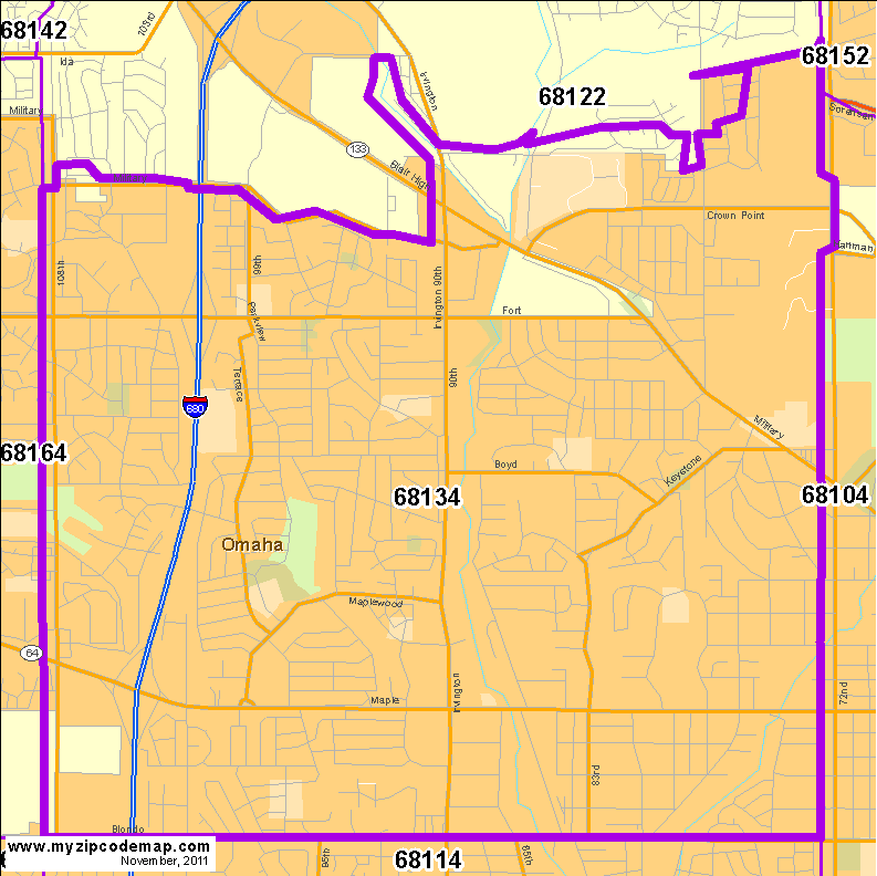 map of 68134