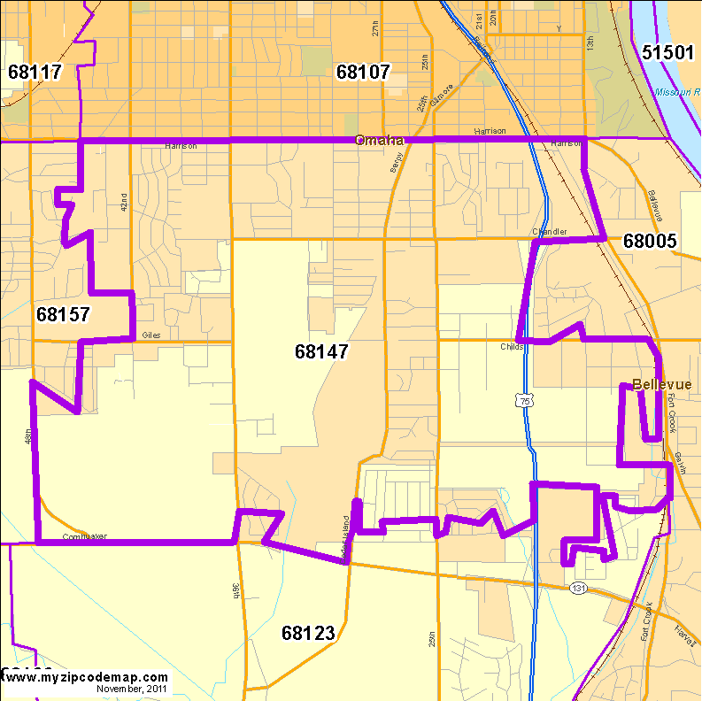 map of 68147
