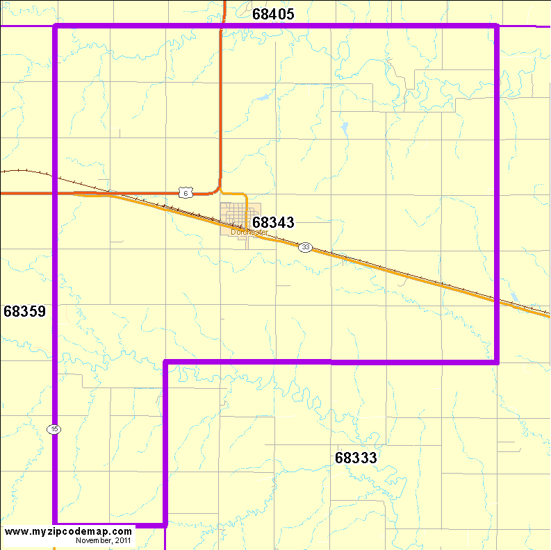 map of 68343