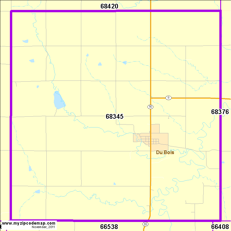 map of 68345