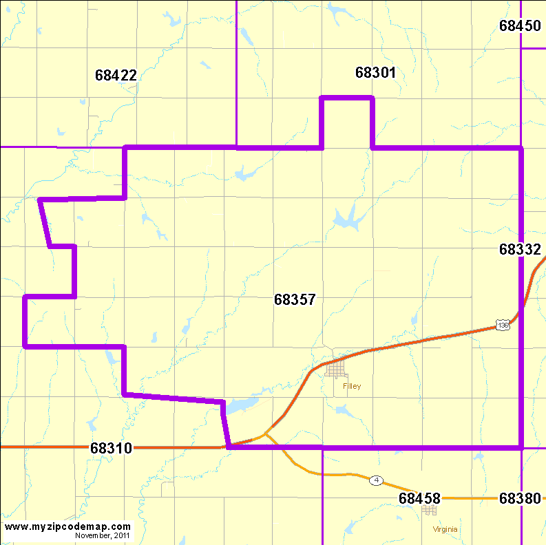 map of 68357