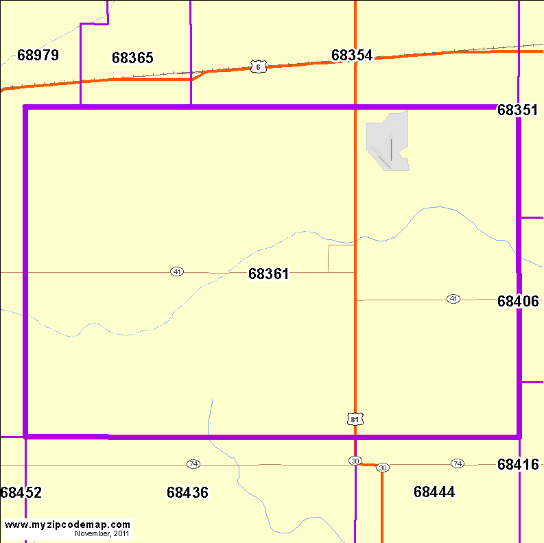map of 68361