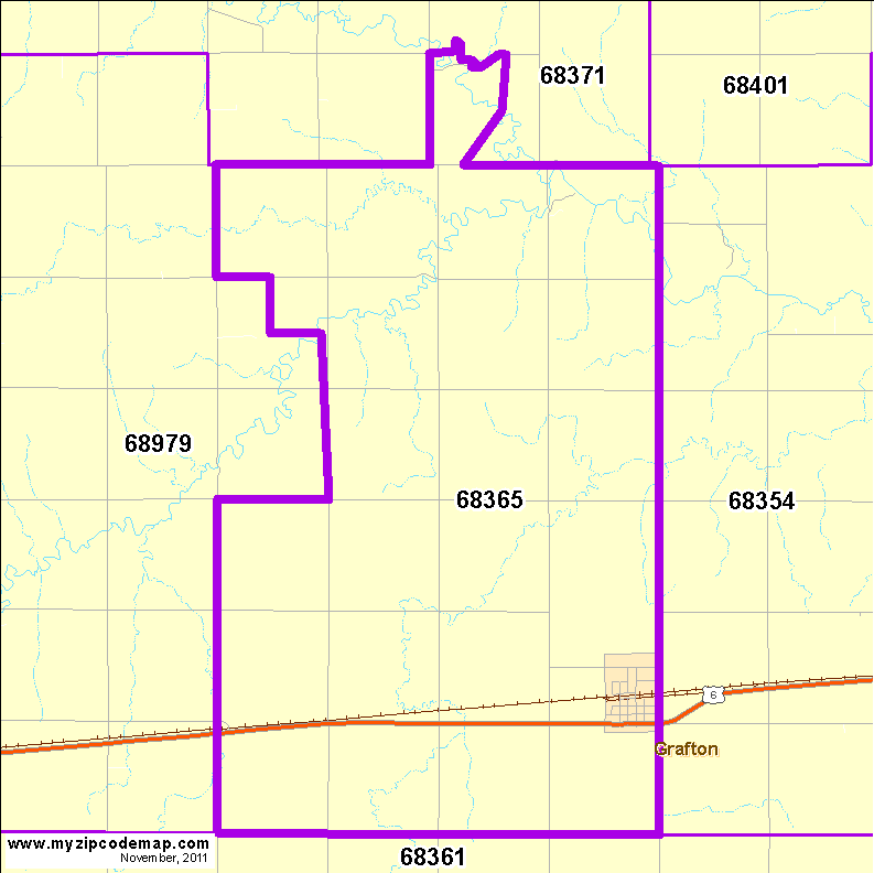 map of 68365