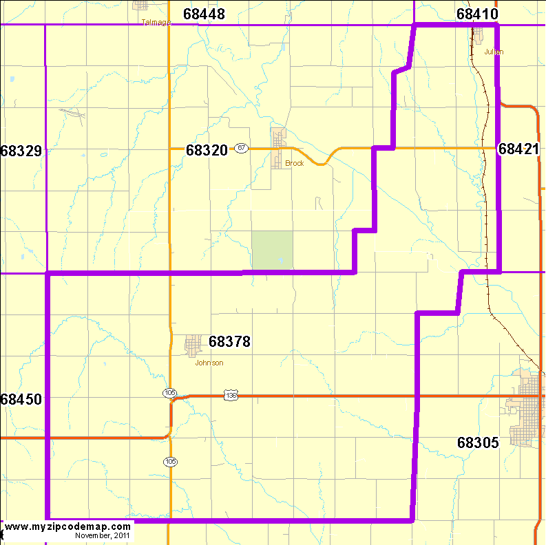 map of 68378