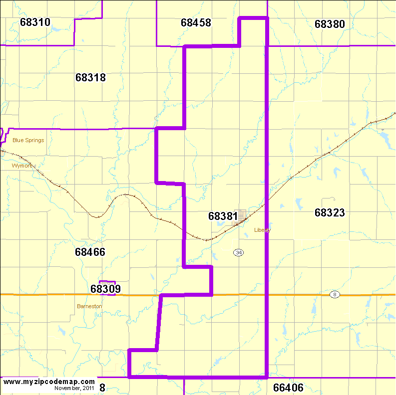 map of 68381