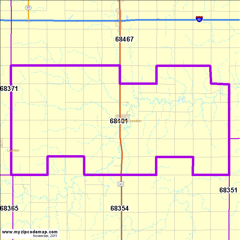 map of 68401