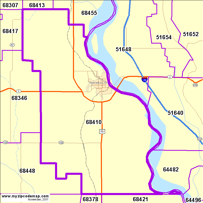 map of 68410