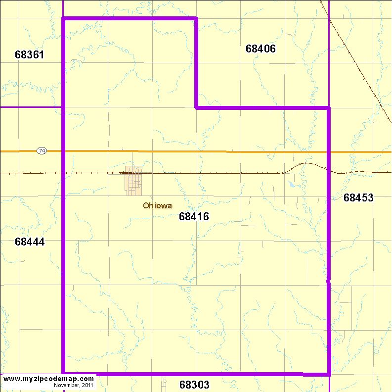 map of 68416