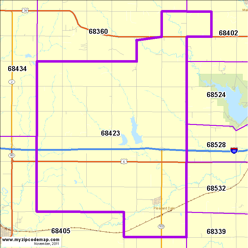 map of 68423