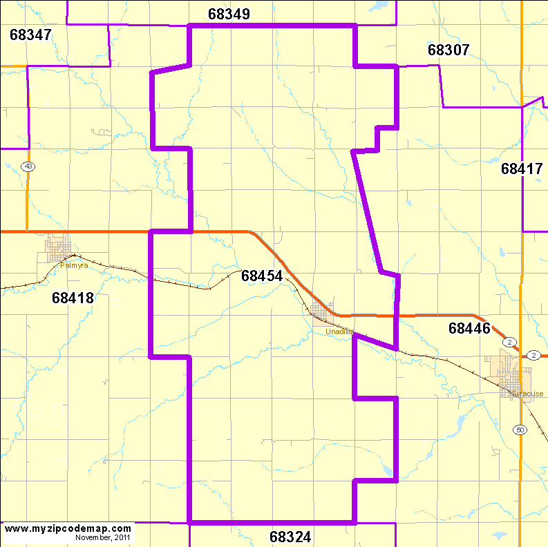 map of 68454