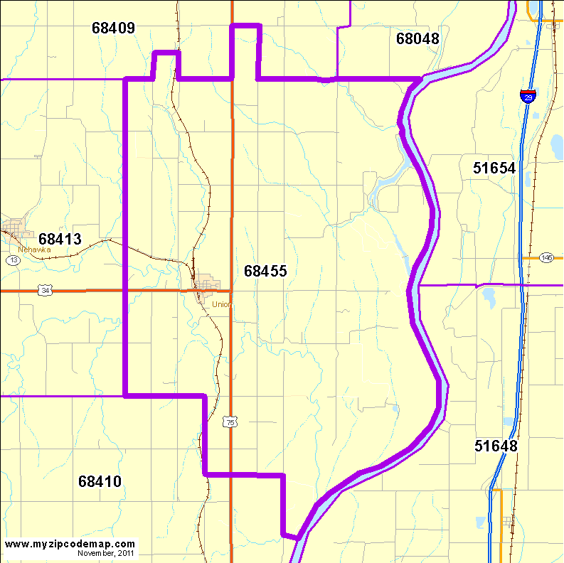 map of 68455