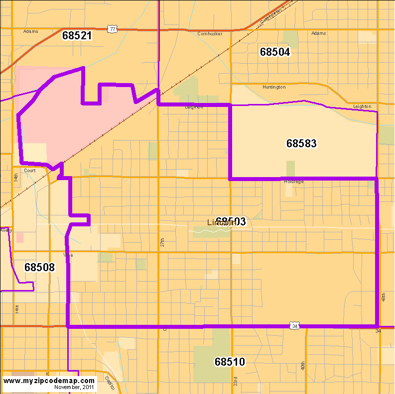 map of 68503