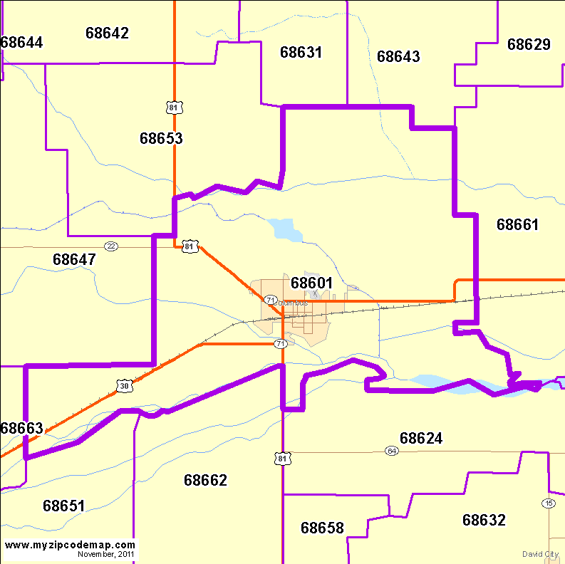 map of 68601