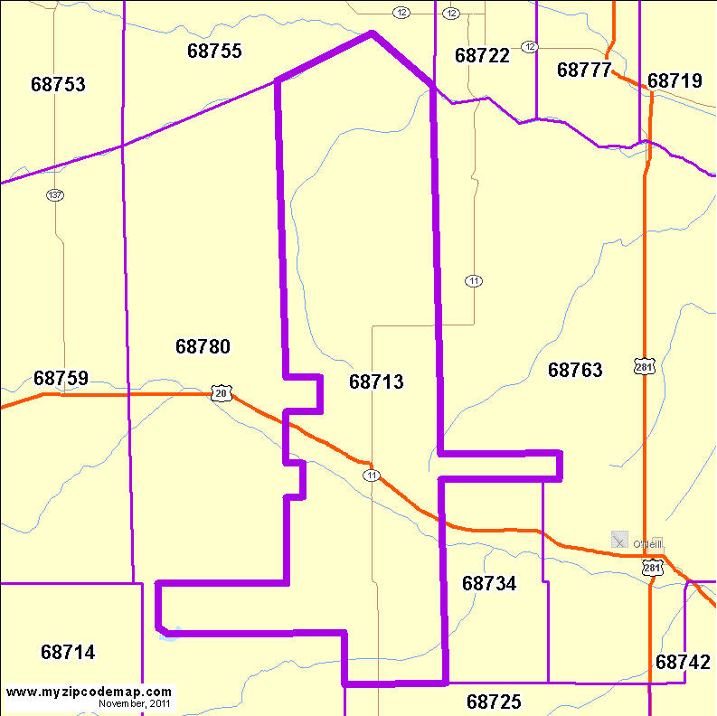 map of 68713