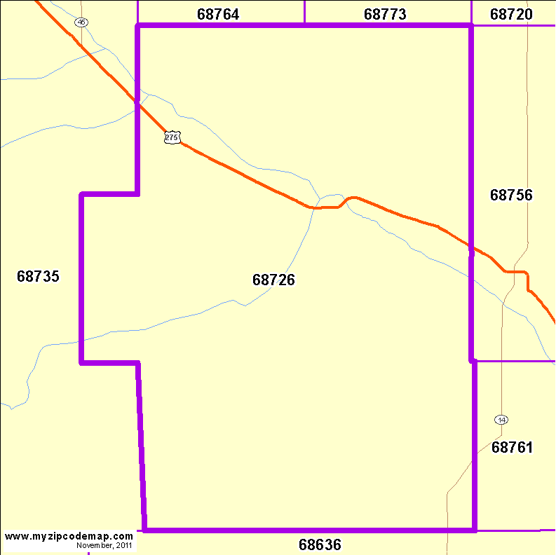 map of 68726