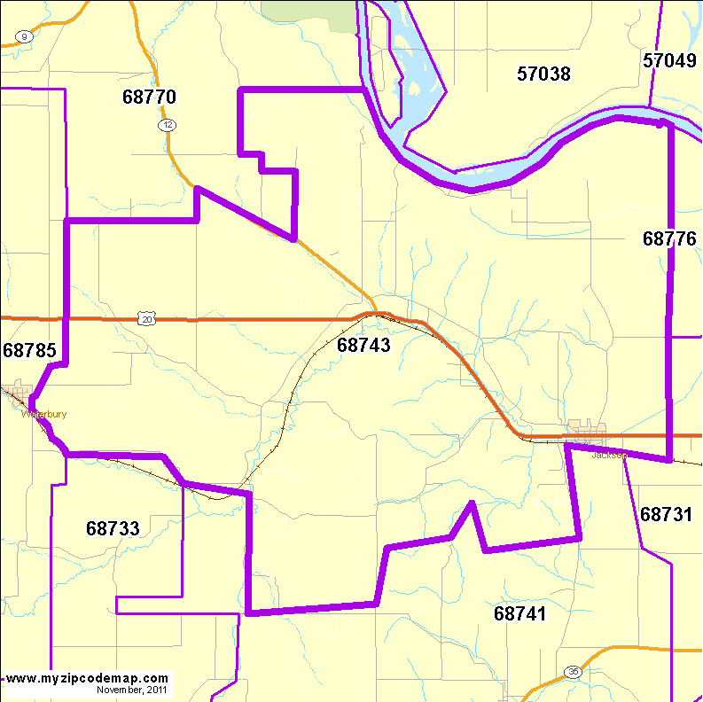 map of 68743