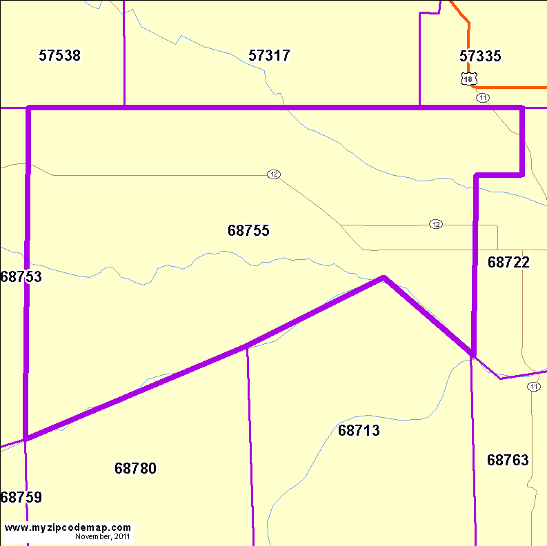 map of 68755
