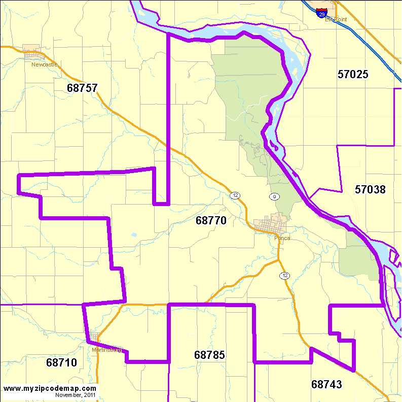 map of 68770