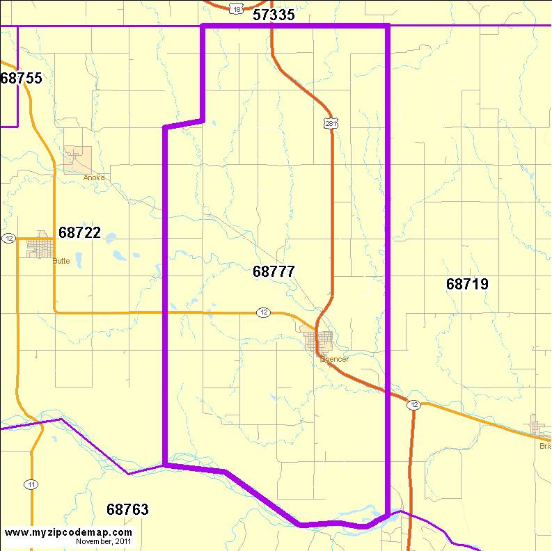 map of 68777